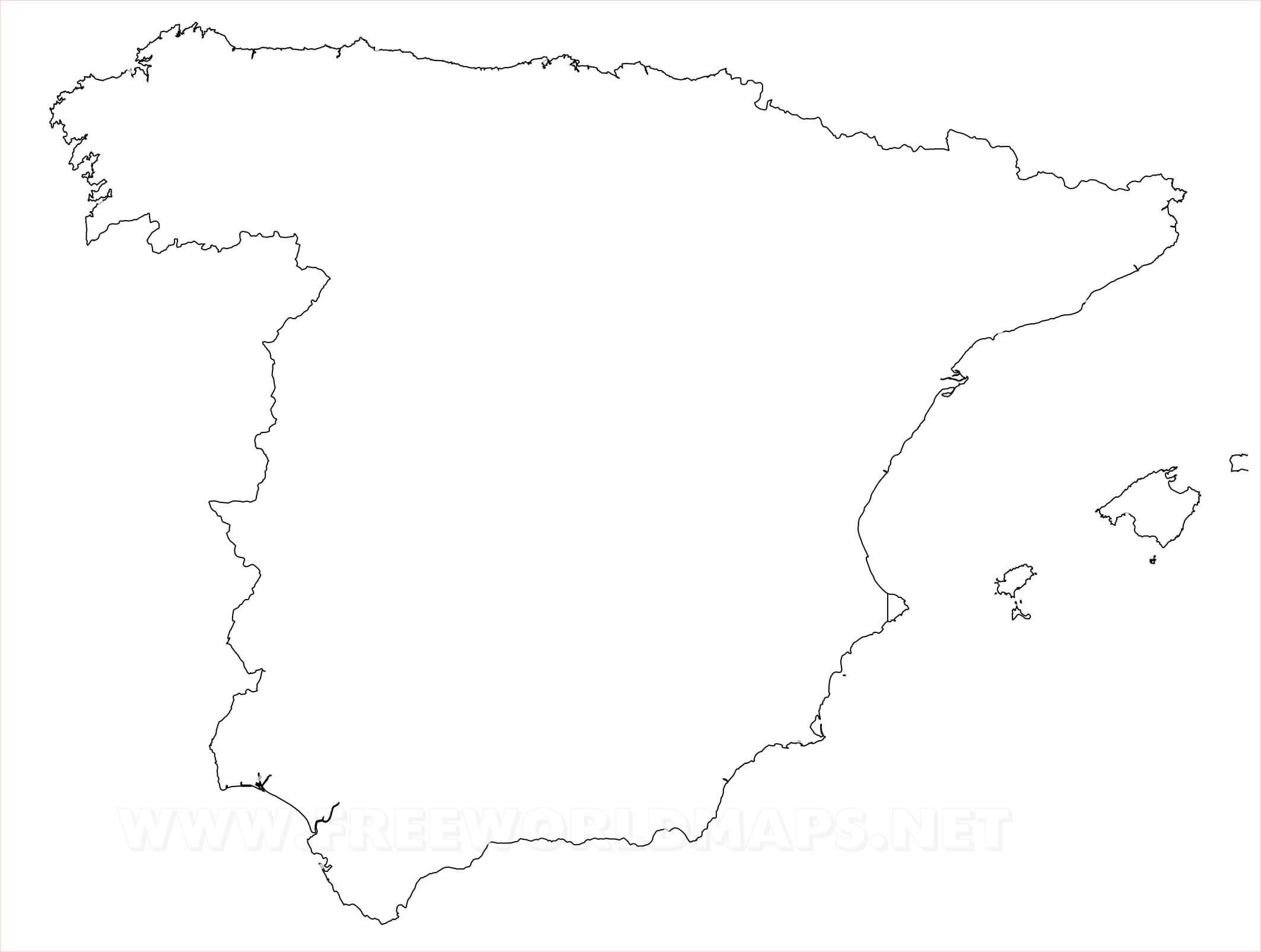 Carte vierge du Portugal : carte muette et carte vectorielle du Portugal