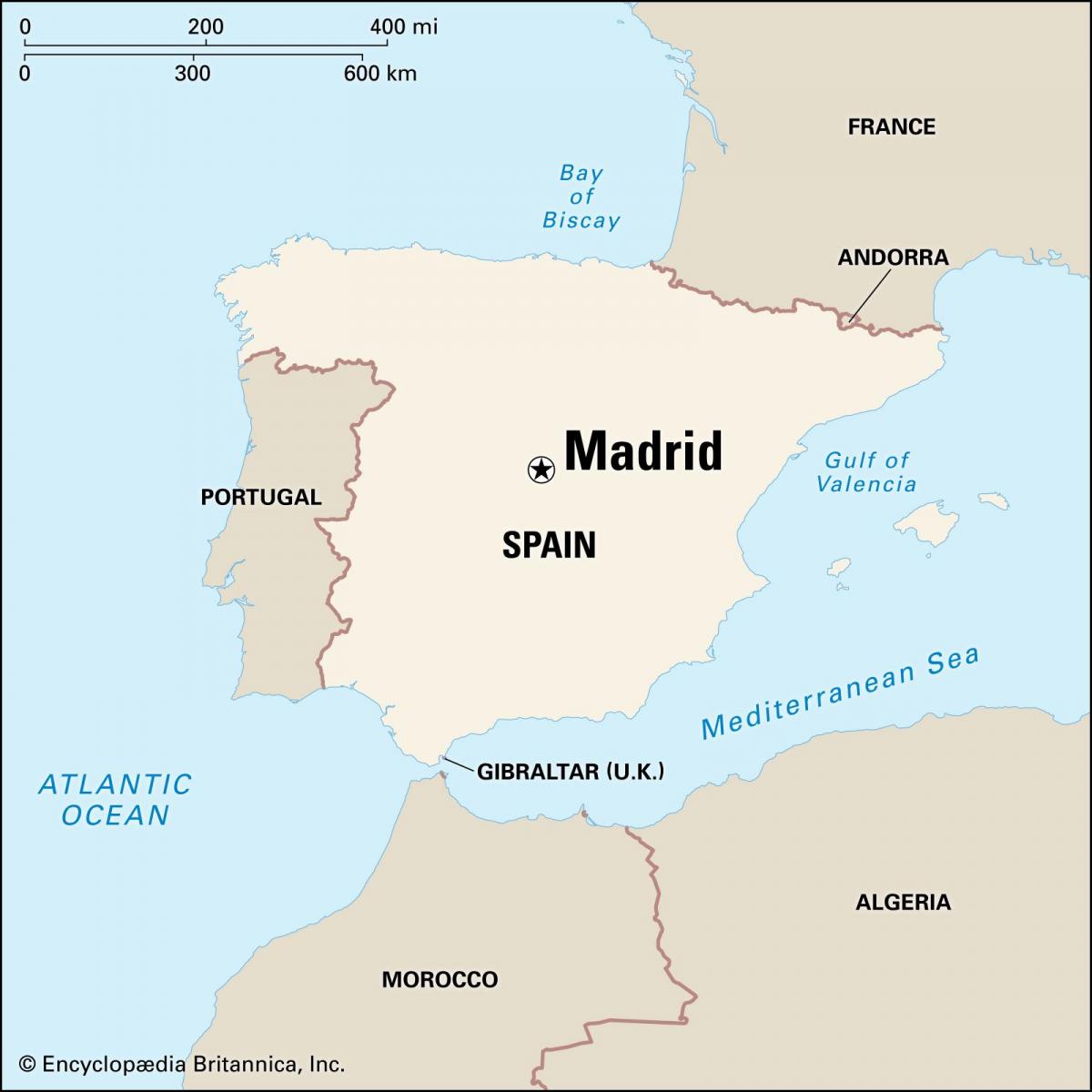 Carte de la capitale espagnole